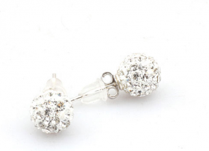 Swarovski örhängen silver 8 mm 
