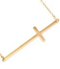 Halsband med kors i guld 
