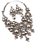Crystal Luxury Necklace + Earrings 