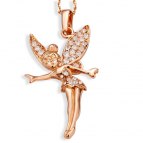 Halsband i roséguld (KGP) Tingeling med kedja