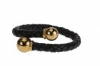 Läderarmband Guld / Stainless Steel 18K Eternity
