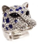 Leo Luxury Ring AAA-Rhinestones (Silver/Blue)
