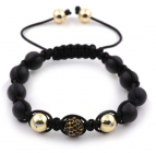 Makramé armband guld 18k UNISEX