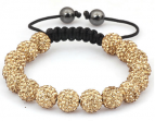 Swarovskiarmband Champange/Gold