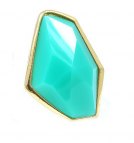 Turkos ring med stor sten