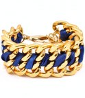 Armband - Le chain - Blått /Guld