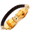 Bamboo Armband Brun/Guld