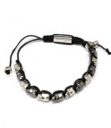 Dödskallearmband UNISEX Silver/Oxid