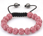 Swarovski armband - Rosa ( justerbart )
