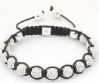 Luxury Silver Makramé armband för barn / tjejer