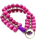 Rosa armband med stenar