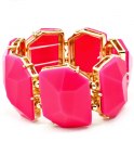 Armband med stenar i Fushia