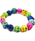 Dödskallearmband multicolor 