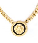 Luxury Lion Halsband 18KGP 