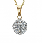 Swarovski halsband 18K 