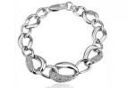 Armband Vitguld 18KGP med swarovskikristaller