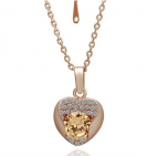Halsband med swarovskikristaller 18KGP