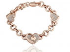 Armband roséguld med Swarovski Elements