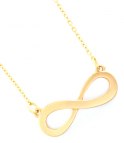 Infinity halsband matt guld