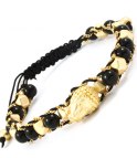 Buddha armband Svart/Guld