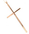 Halsband med kors i roséguld