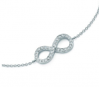 Infinity Love bracelet - Cubic Zirkonia Rhodium plated