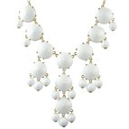 Bubble Necklace Vitt/Guld