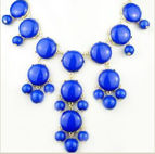 Bubble Necklace Blå/Guld