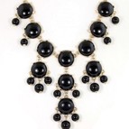 Bubble Necklace Svart/Guld