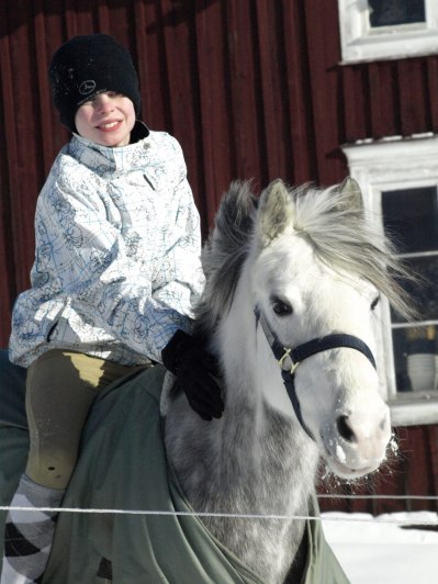 Albin med sin C-ponny Cayenne.