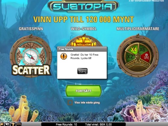 Hos Vinnarum kan du idag hämta 10 free spins på spelet Subtopia!