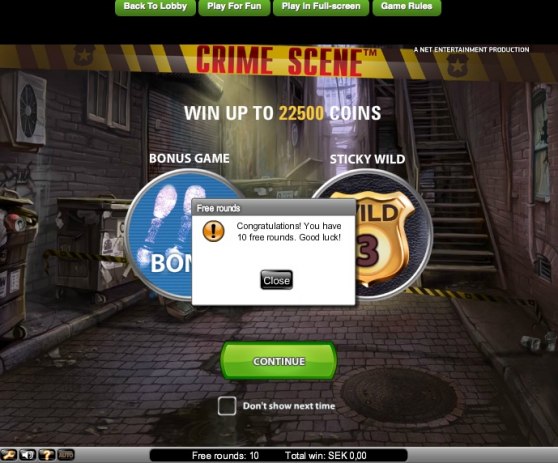10 free spins helt gratis hos CasinoLuck!