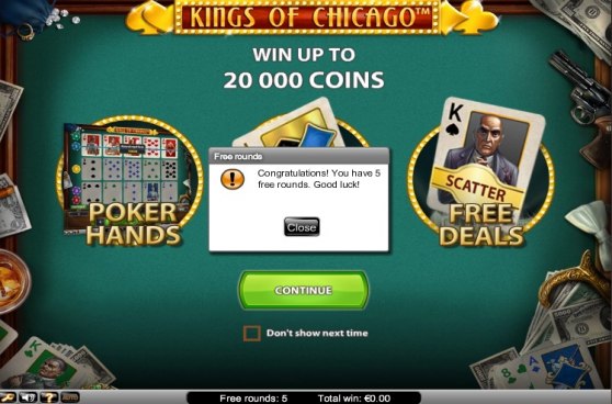 Free spins på Kings of Chicago!