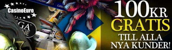 100kr helt gratis hos CasinoEuro!