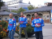 Christer Eriksson, Eric Öckerstedt och Rickard Carlsson. Den sistnämnde är vår nya försäljare och kanslist. 