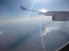 Vi sänker oss ner mot Johannesburg
