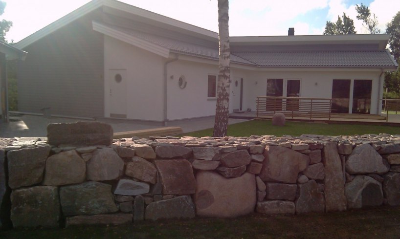 Putsad villa i Onsala