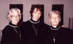 Margit Sahlin, Elisabet Djurle och Ingrid Persson
