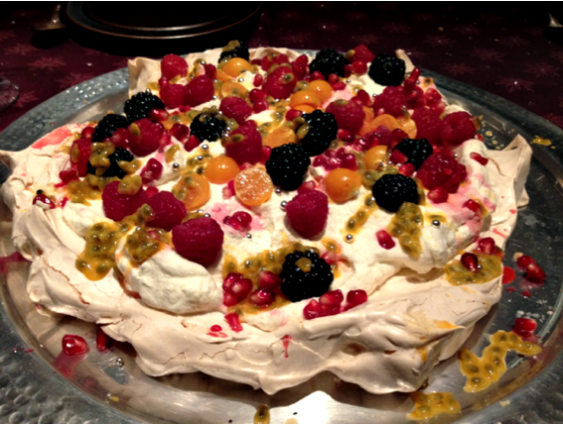 Michelles Pavlova i lördags. Råkar vara min favoritdessert.