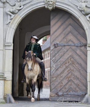 Christofer och Saxo, på Frederiksborgsslott Danmark. Foto Christiane Slawik