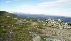 Vy från Lillskarven mot Mittåkläppen och Helags