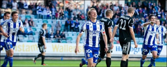 Joel Allansson gjorde mål när IFK Göteborg skrällde och besegrade GIF Sundsvall hemma på nya Gamla Ullevi. Foto: fotbolldirekt.com