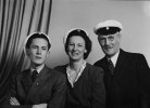 Hjalmar Fries (1877-1963) med dotter Eivor och dottersonen Allan