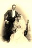 Bröllopsfoto av Eva Fries o Einar Lönnberg