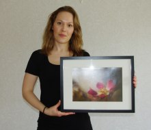 Blomklick fotokonst: Johanna Ström med Rosa ros