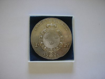 1 Riksdaler Gustav III från år 1788 säljs nu på Tradera.