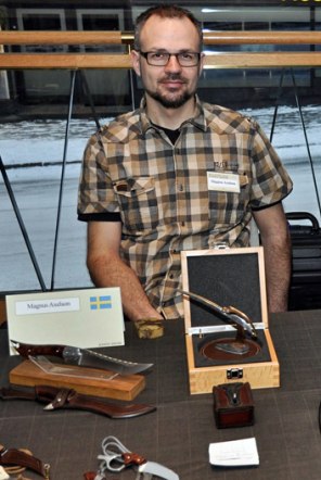 Me at Helsinki Knife Show 2012.