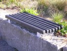 Specialbänk 950mm i Laholms nybyggda del av stadsparken.(7st. levererade sommaren-09)  
